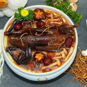 Sâm cầm hầm táo đỏ sâm tươi (Bán theo con)