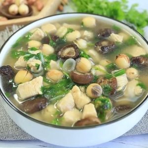 Súp bò nấm sen