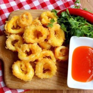 Mực ống chiên xù