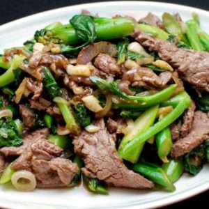 Bò xào rau cải (Suất lớn)