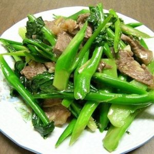 Bò xào ngó xuân