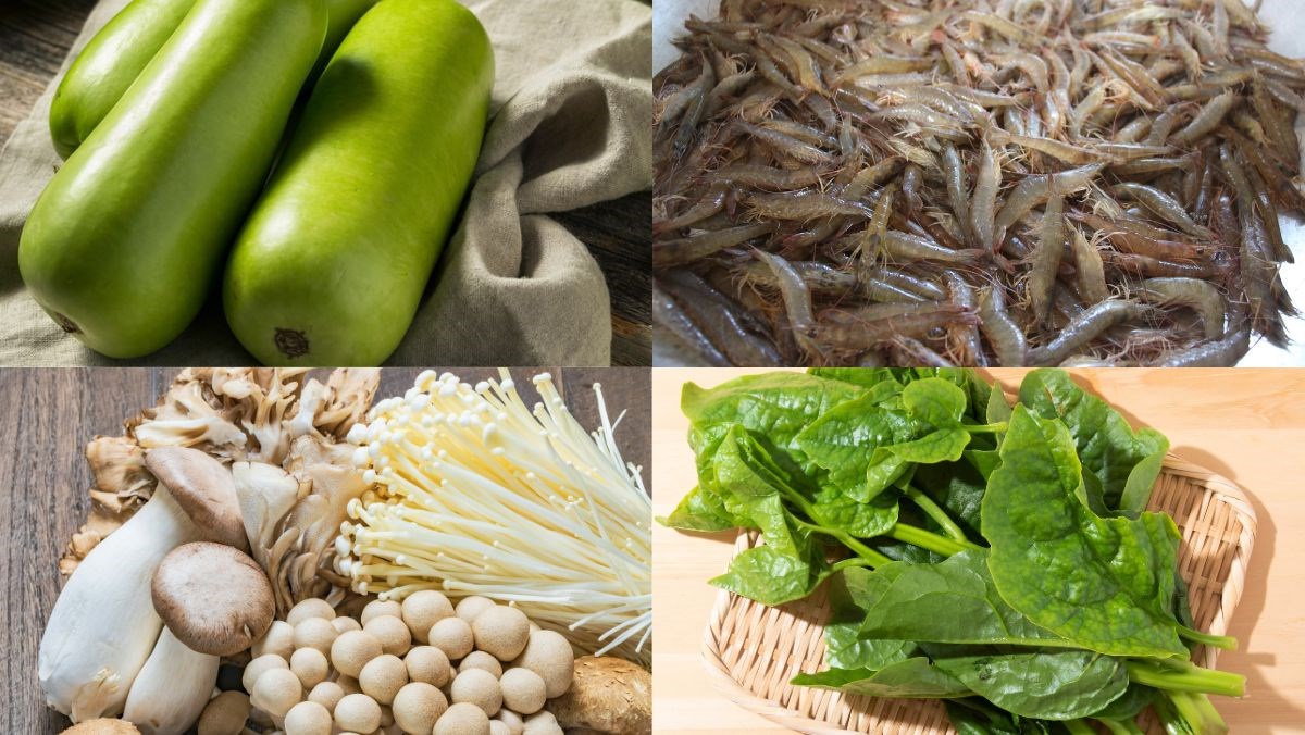 Lẩu tôm nấu bầu