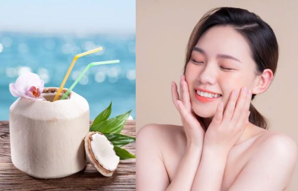 uống nước dừa mỗi ngày có đẹp da không