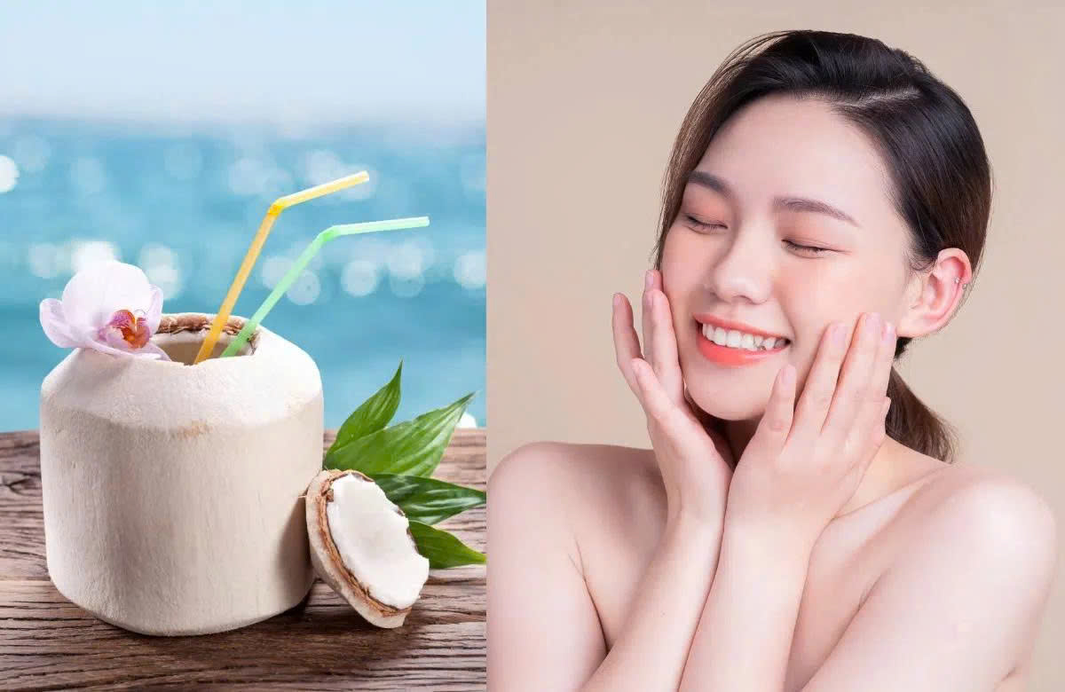 Uống nước dừa mỗi ngày có đẹp da không